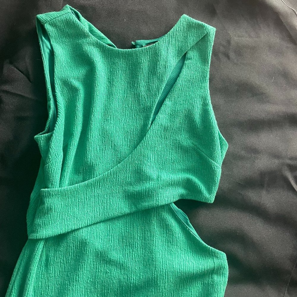 Runaway side cut out gown
